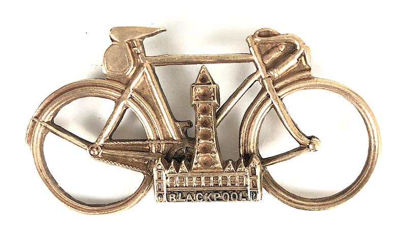 Blackpool Tower Souvenir Cyclists Touring Bicycle Badge