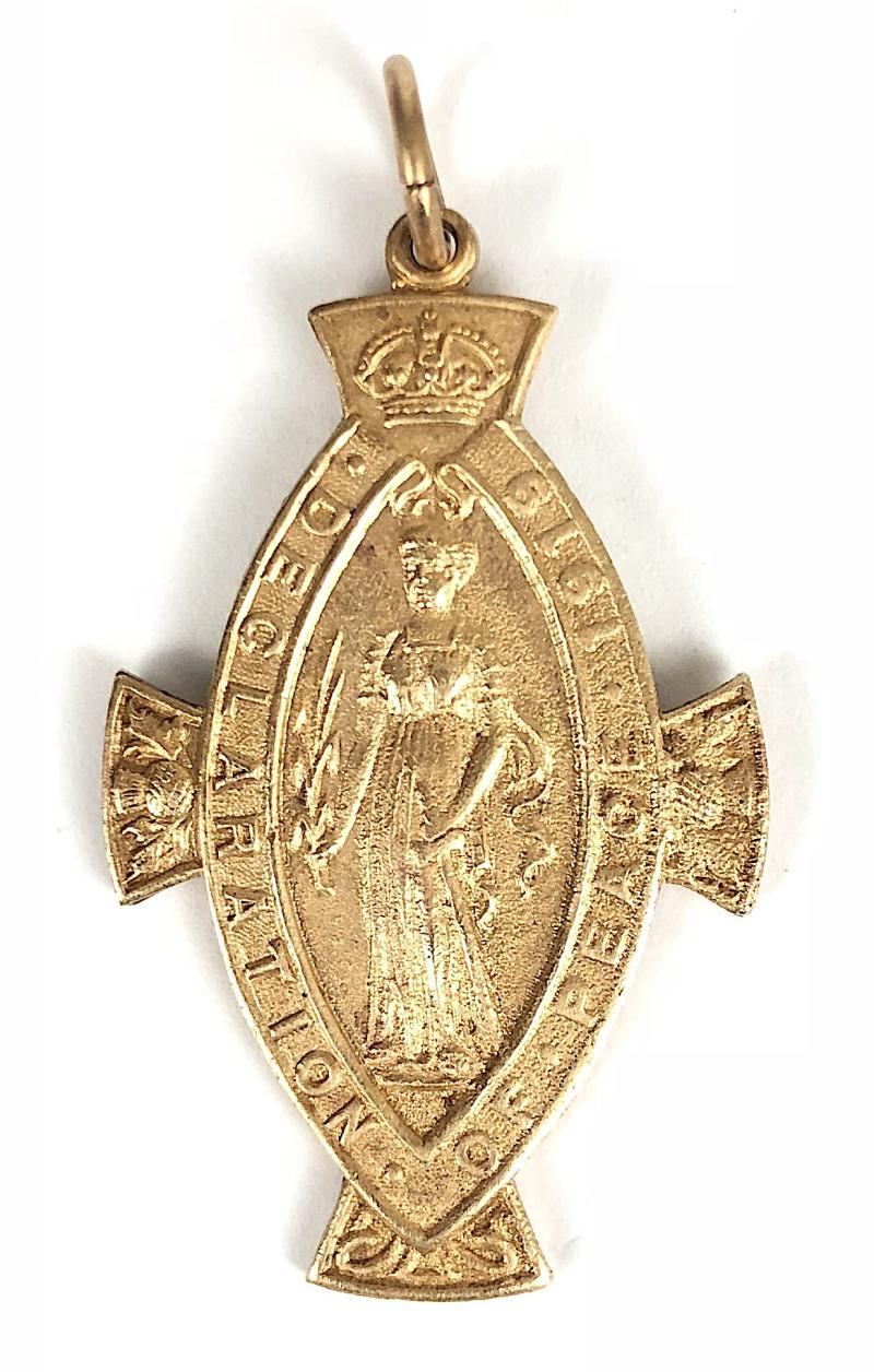 Peace Celebration 1919 City of Glasgow End of World War 1 Medal Scotland