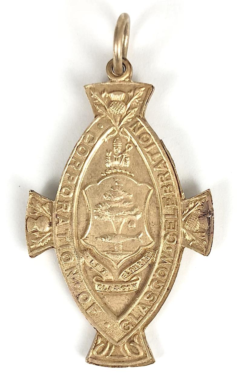 Peace Celebration 1919 City of Glasgow End of World War 1 Medal Scotland