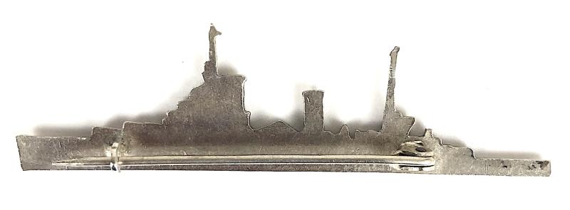 Royal Navy HMS Kenya Fiji-class light cruiser ship badge 1939 -1958 + Photograph