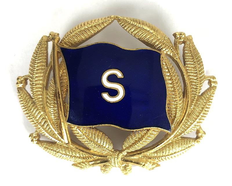 Thomas Smailes and Sons Steamship Co Whitby Cap Badge by J.R.Gaunt London