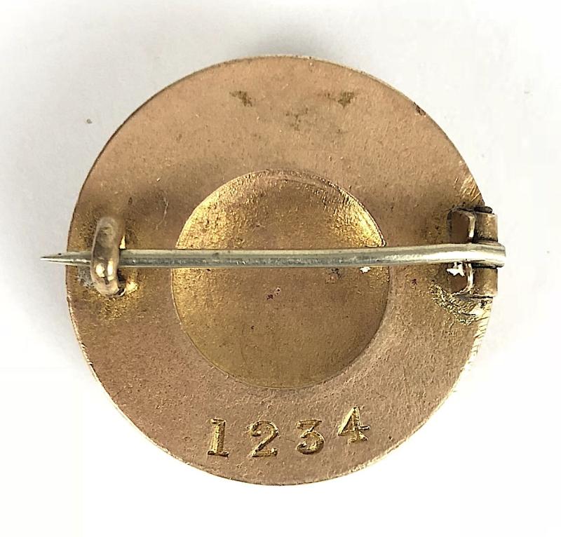 WW1 On His Majesty's Service O.H.M.S. war service numbered badge