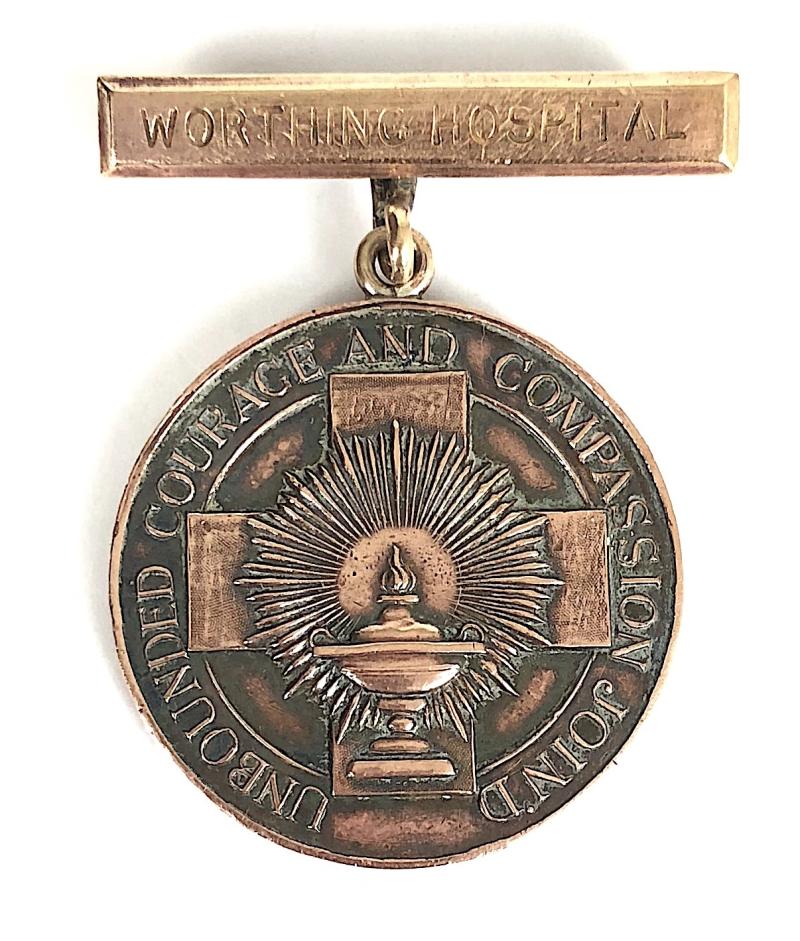 Worthing Hospital award badge c.1955