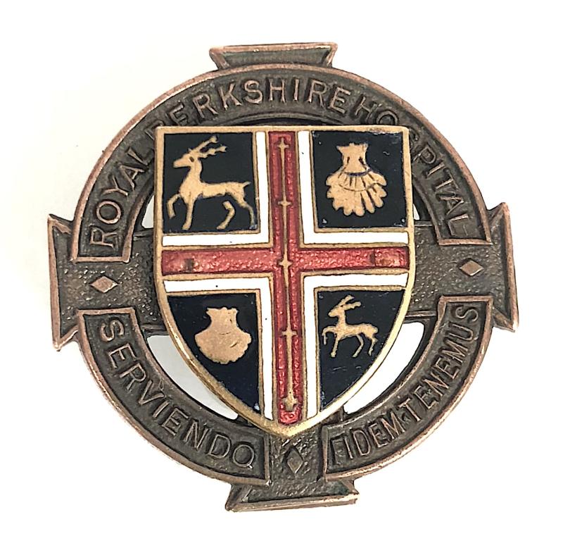 Royal Berkshire Hospital bronze and enamel nurses badge