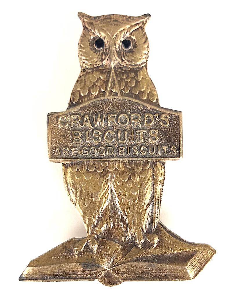 Crawford's Biscuits Wise Owl Advertising Badge