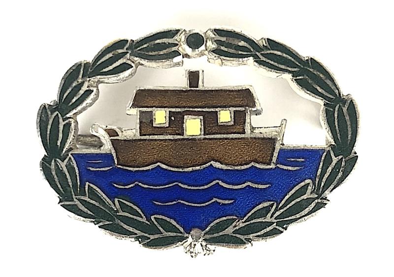 Girl Guides Our Ark houseboat badge by J.R.Gaunt