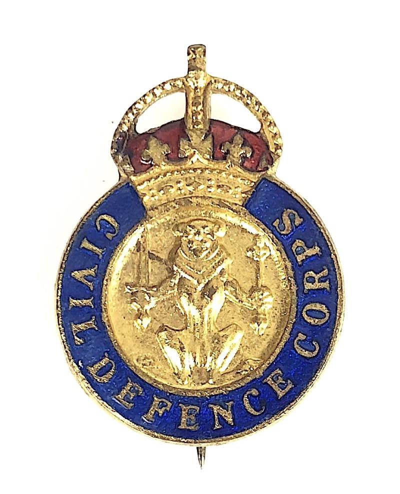 Civil Defence Corps Scotland home front volunteer pin badge 1949 to 1953