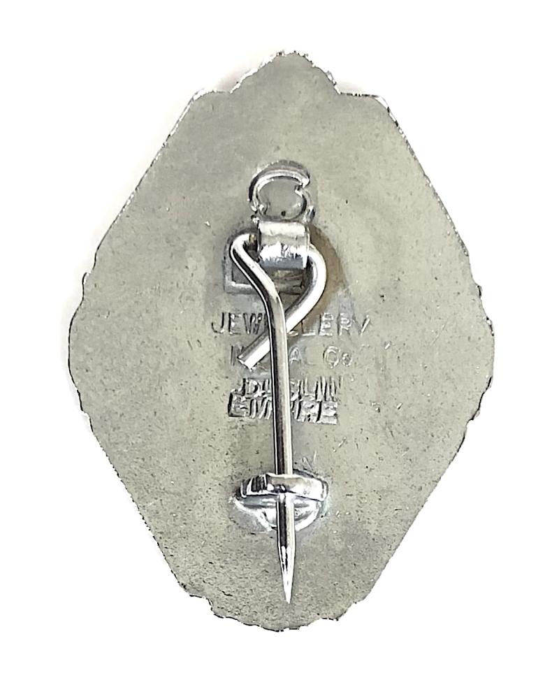 Butlins 1956 Clacton holiday camp sailing ship octagonal badge