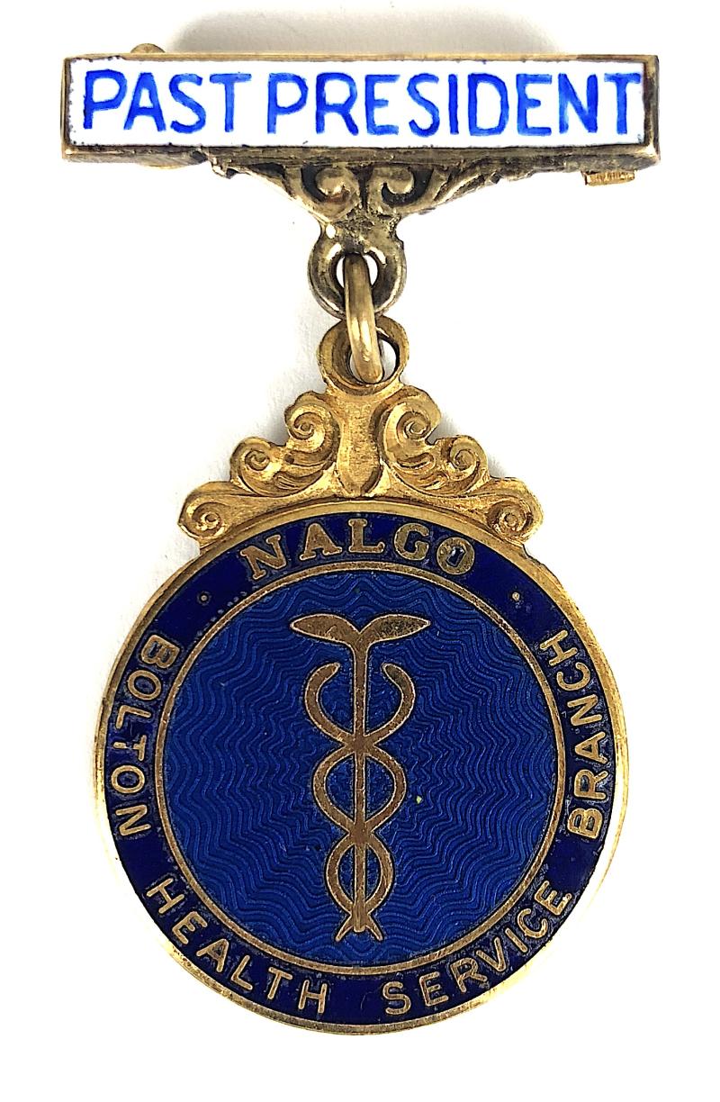 NALGO Bolton Health Service Branch Past President Badge
