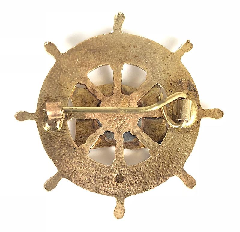 M.V. Ulster Queen P&O Ferries ships wheel pin badge c1967 - 1981