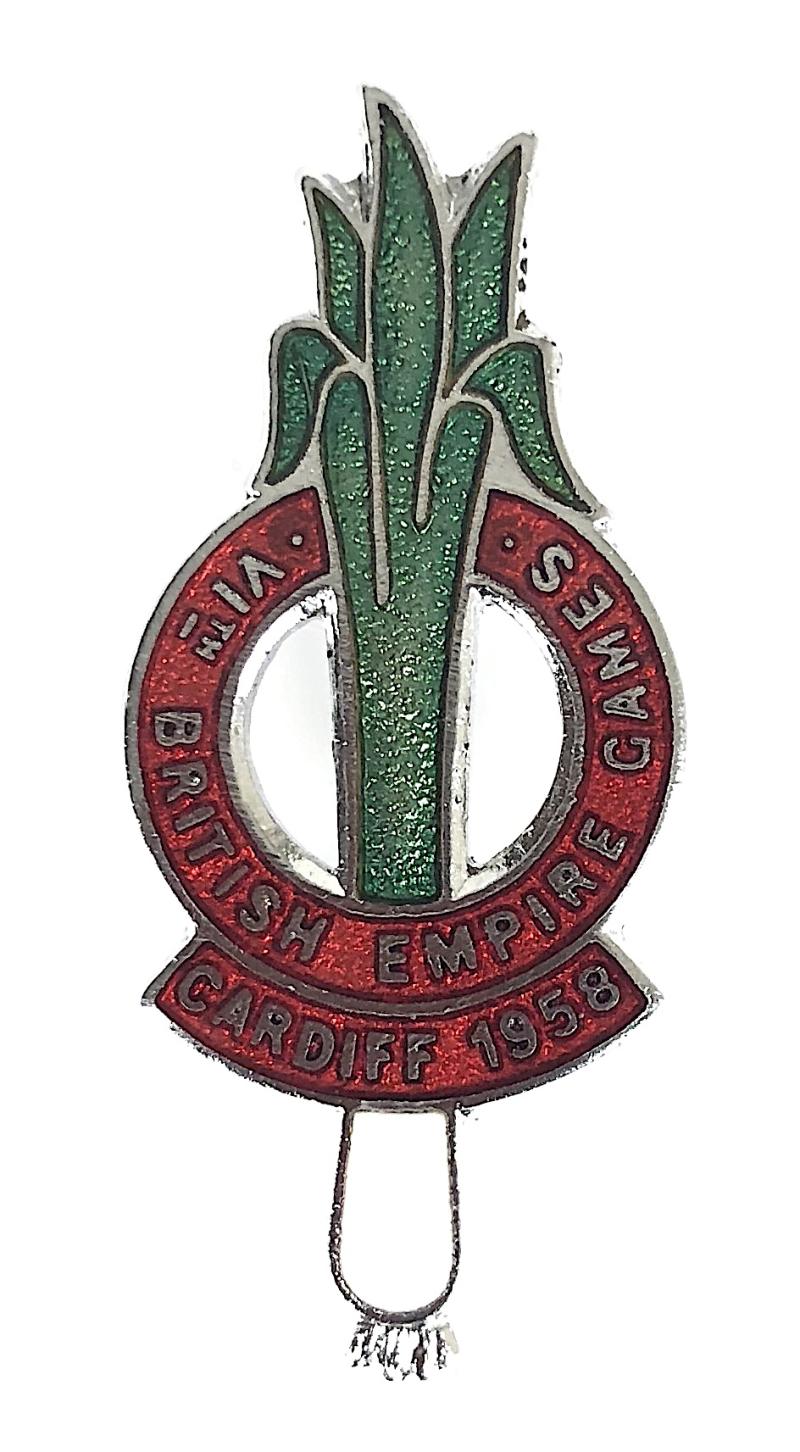 British Empire and Commonwealth Games Cardiff 1958 Badge Wales