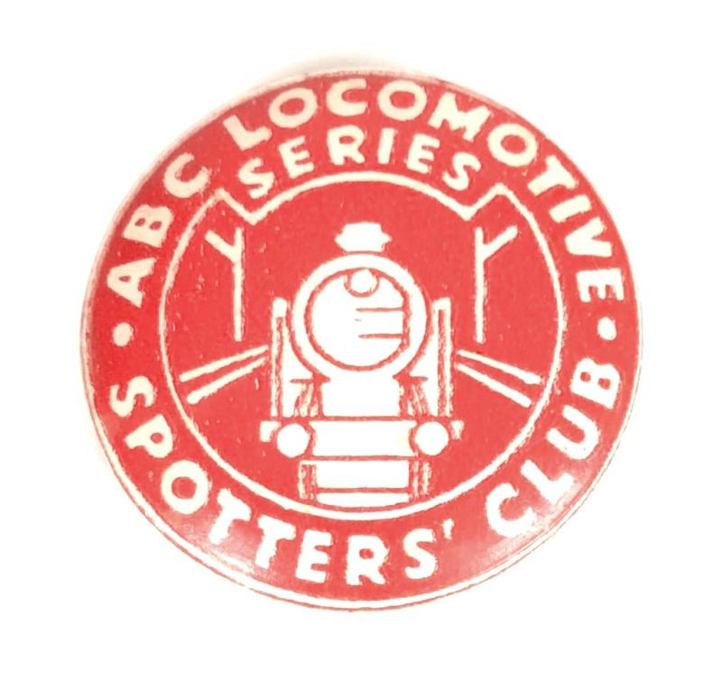 Ian Allan ABC Locomotive Spotters Club First Series LMS Tin Button Badge c1946 - 48