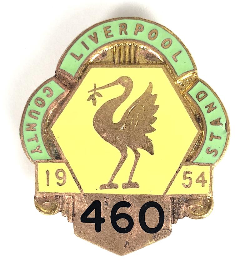 1954 Liverpool County Stand Aintree racecourse horse racing club badge