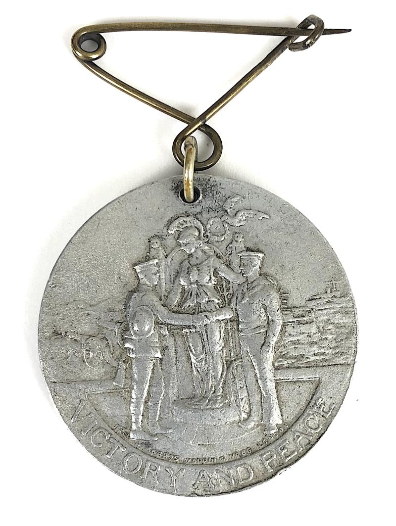 WW1 Peace Celebration 1919 Medal Knottingley City of Wakefield West Yorkshire