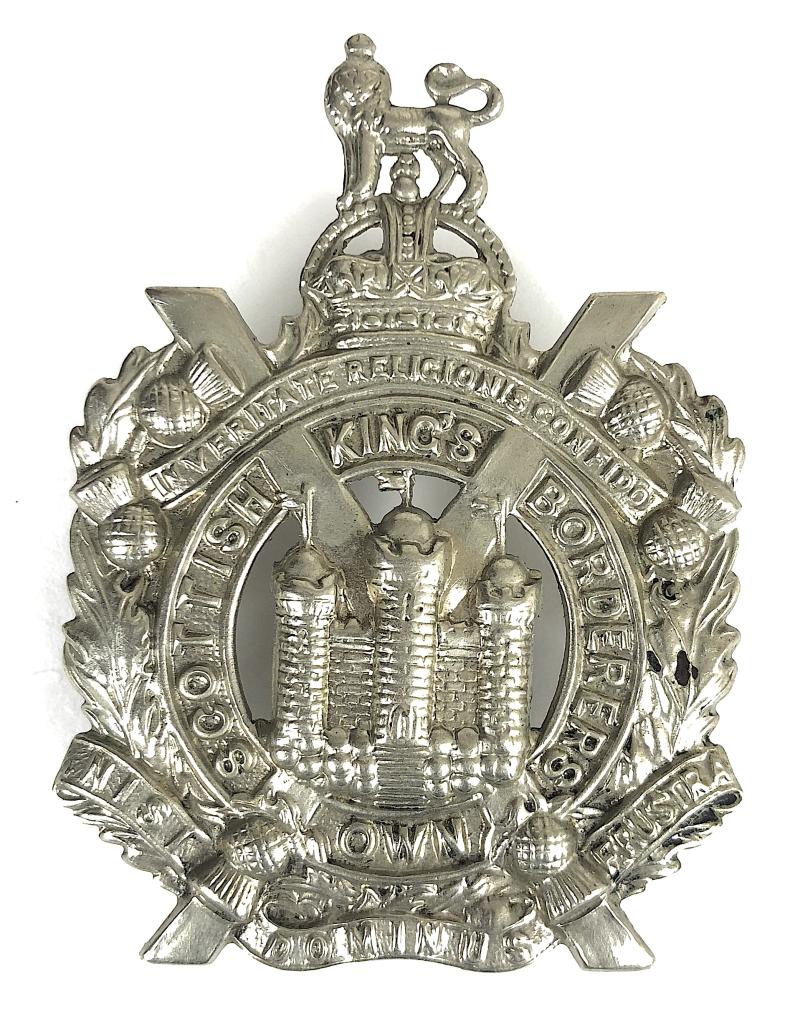 Kings Own Scottish Borderers KOSB Regimental cap badge c.1901 to 1952