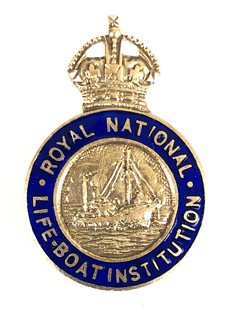 Royal National Lifeboat Institution RNLI pin badge c.1940's