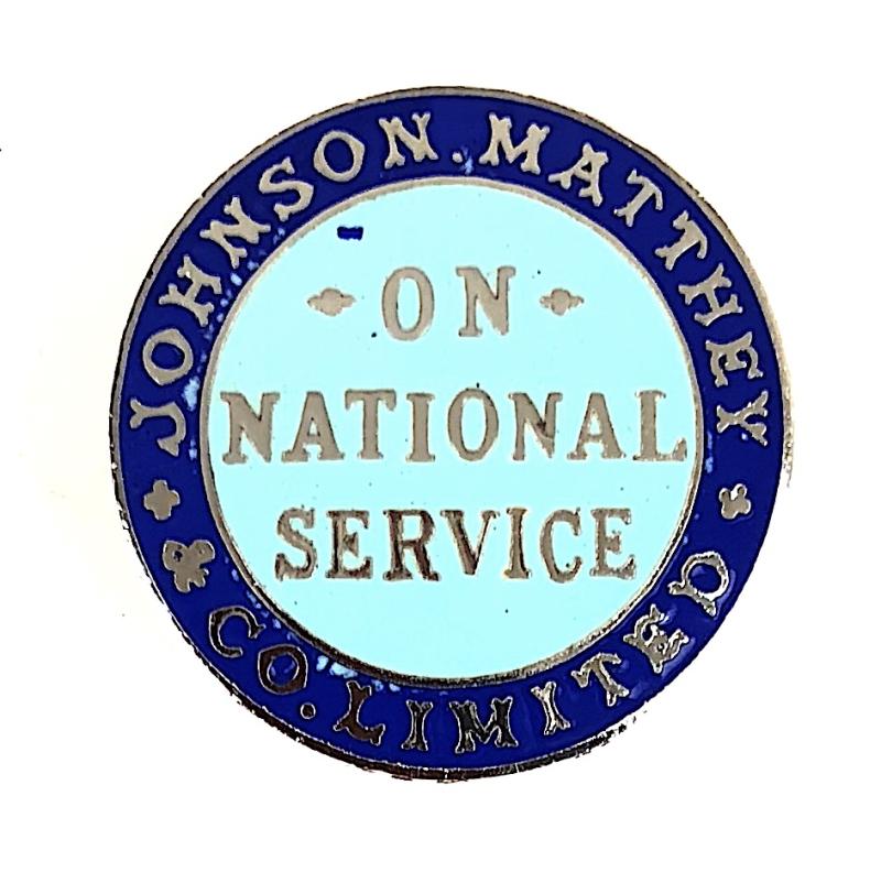 Johnson Matthey & Co Ltd On National Service war worker badge