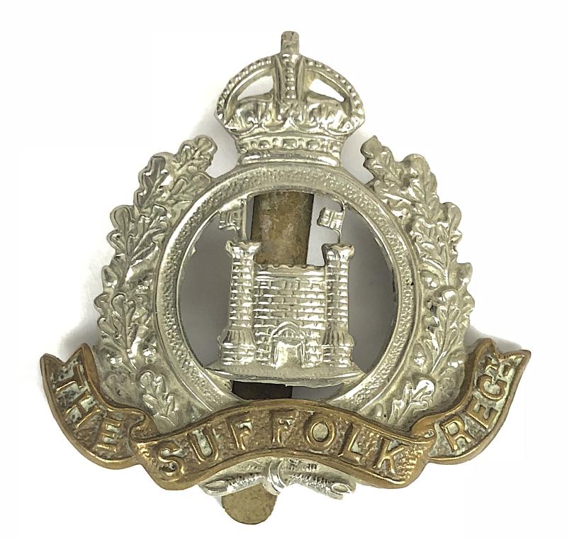 4th 5th & 6th Battalions Suffolk Regiment Two Tower Cap Badge c1908-23