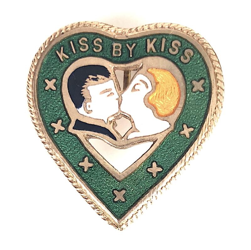 KISS BY KISS song sheet music promotional badge
