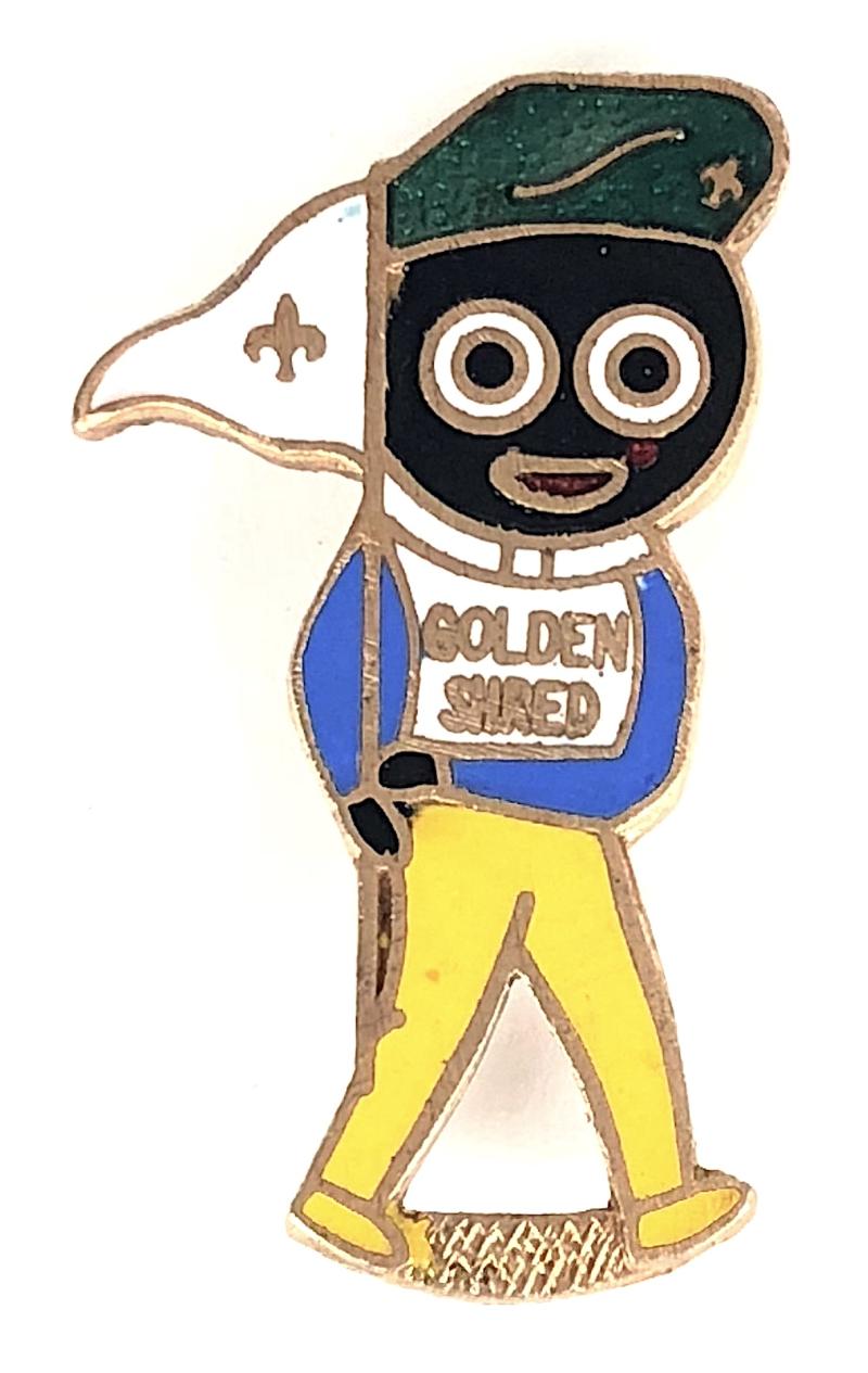 Robertsons Golly Scout green beret badge c1968 R.E.V.Gomm