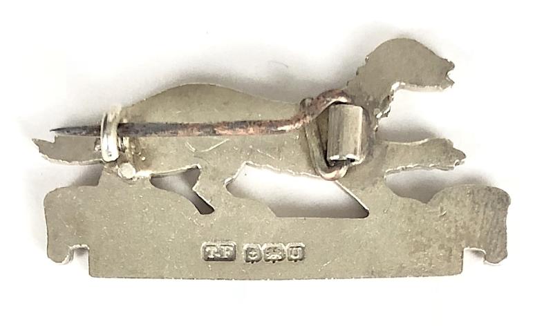 RAF No124 Baroda Spitfire Fighter Squadron 1944 Hm Silver Wartime Badge