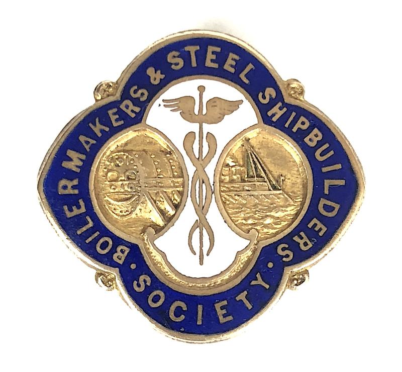Boilermakers & Steel Shipbuilders Society Trade Union Badge c.1911