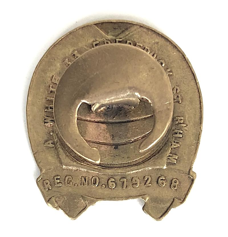 Carry On Boys Football Club Supporters Good Luck Badge c.1920