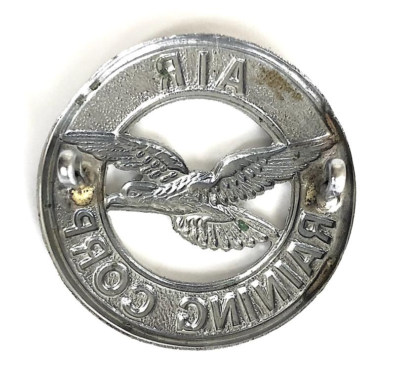 Air Training Corps ATC white metal cap badge
