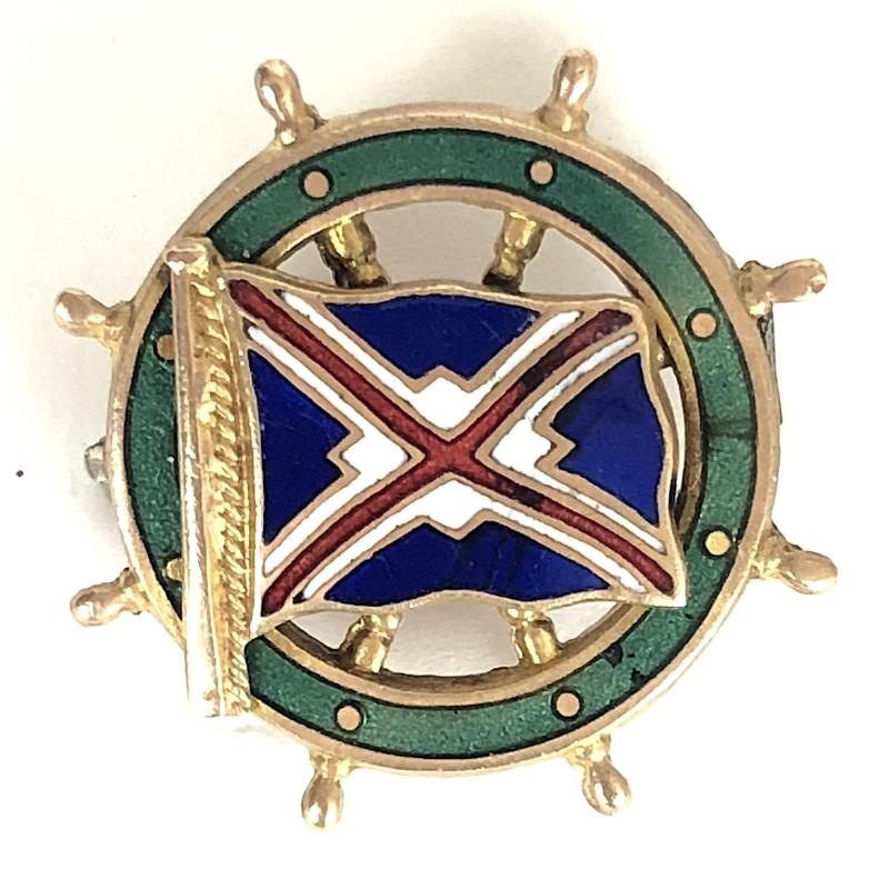 Union-Castle Shipping Line ships wheel badge by Emanual Southampton