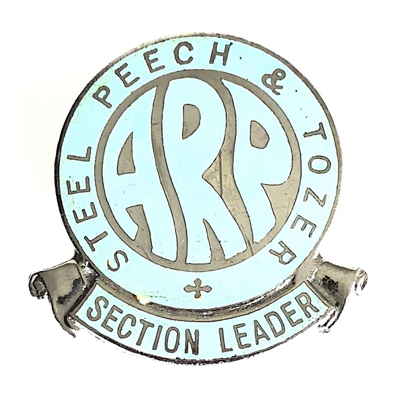 Steel Peech & Tozer ARP Section Leader air raid precauctions badge
