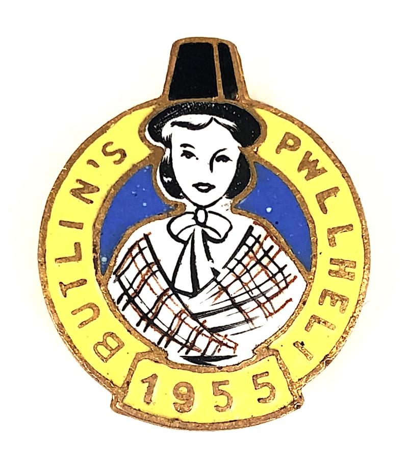Butlins 1955 Pwllheli Holiday Camp Welsh Lady Badge