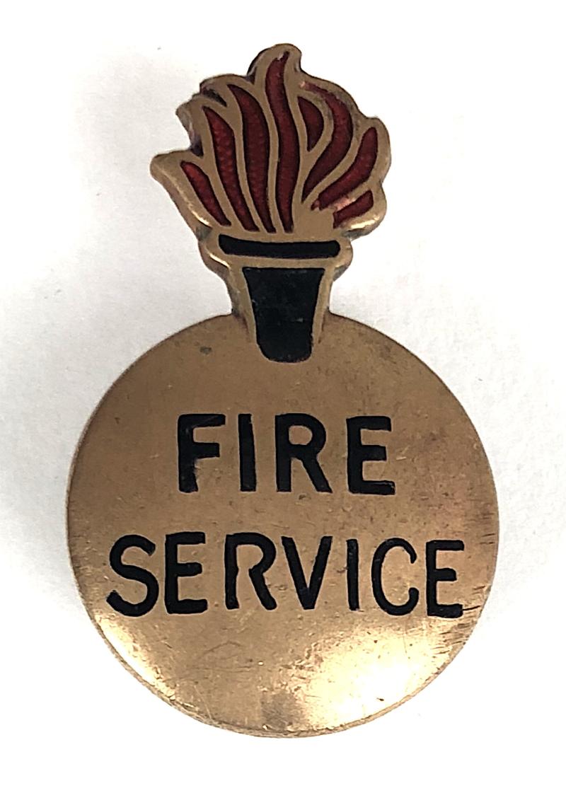 WW2 Fire Service war workers numbered badge