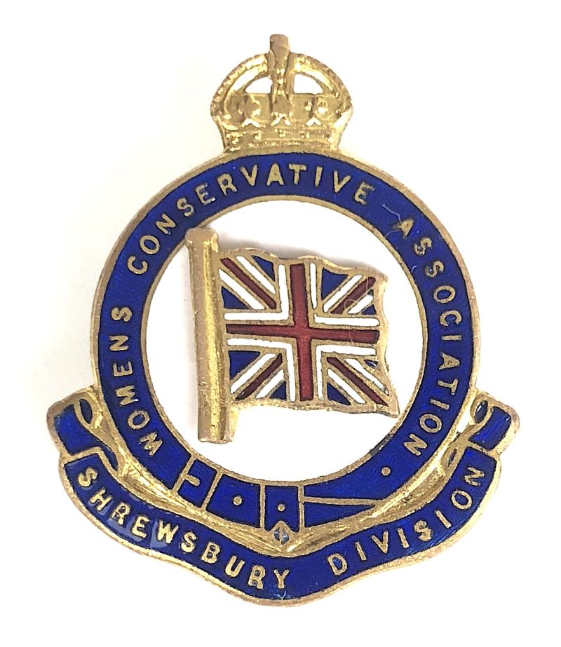 Womens Conservative Association Shrewsbury Division political badge