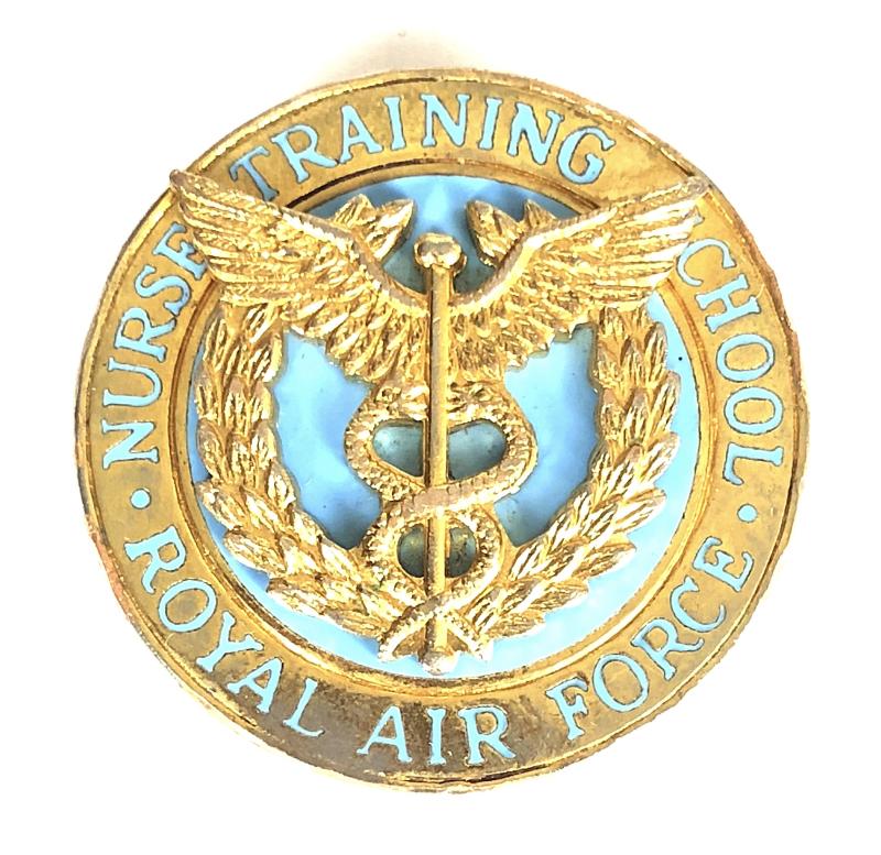 Royal Air Force Nurse Training School uniform pin badge
