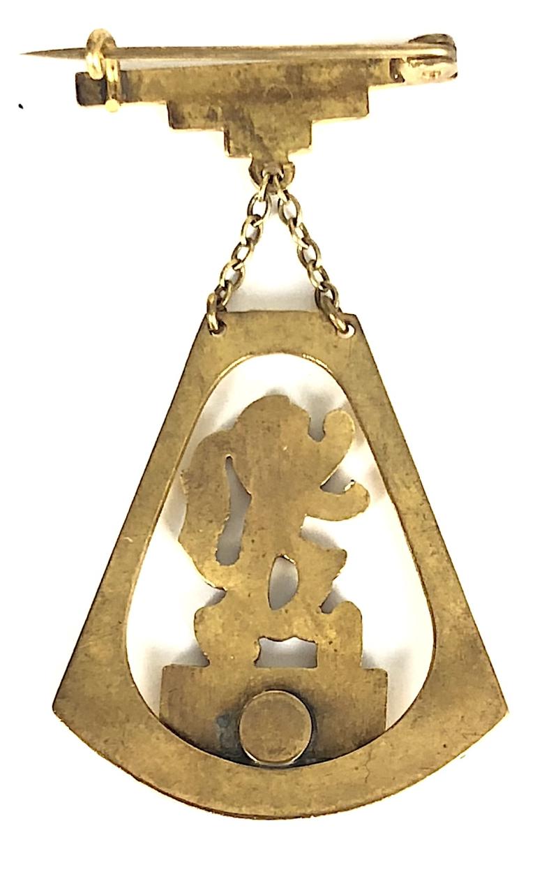 1938 Empire Exhibition Scotland souvenir brooch