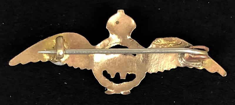 Royal Air Force Pilot's Wing RAF wartime sweetheart brooch