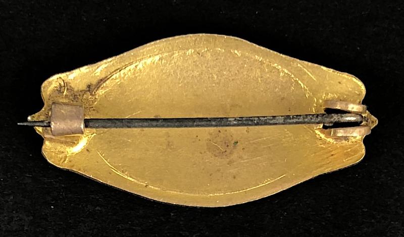 R.M.S. Baltic White Star Line hand painted enamel picture badge