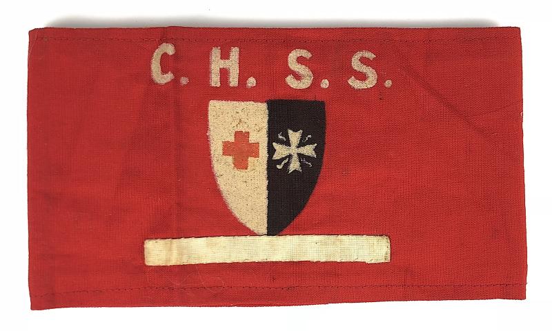 British Red Cross & Order of St John armband with named provenance