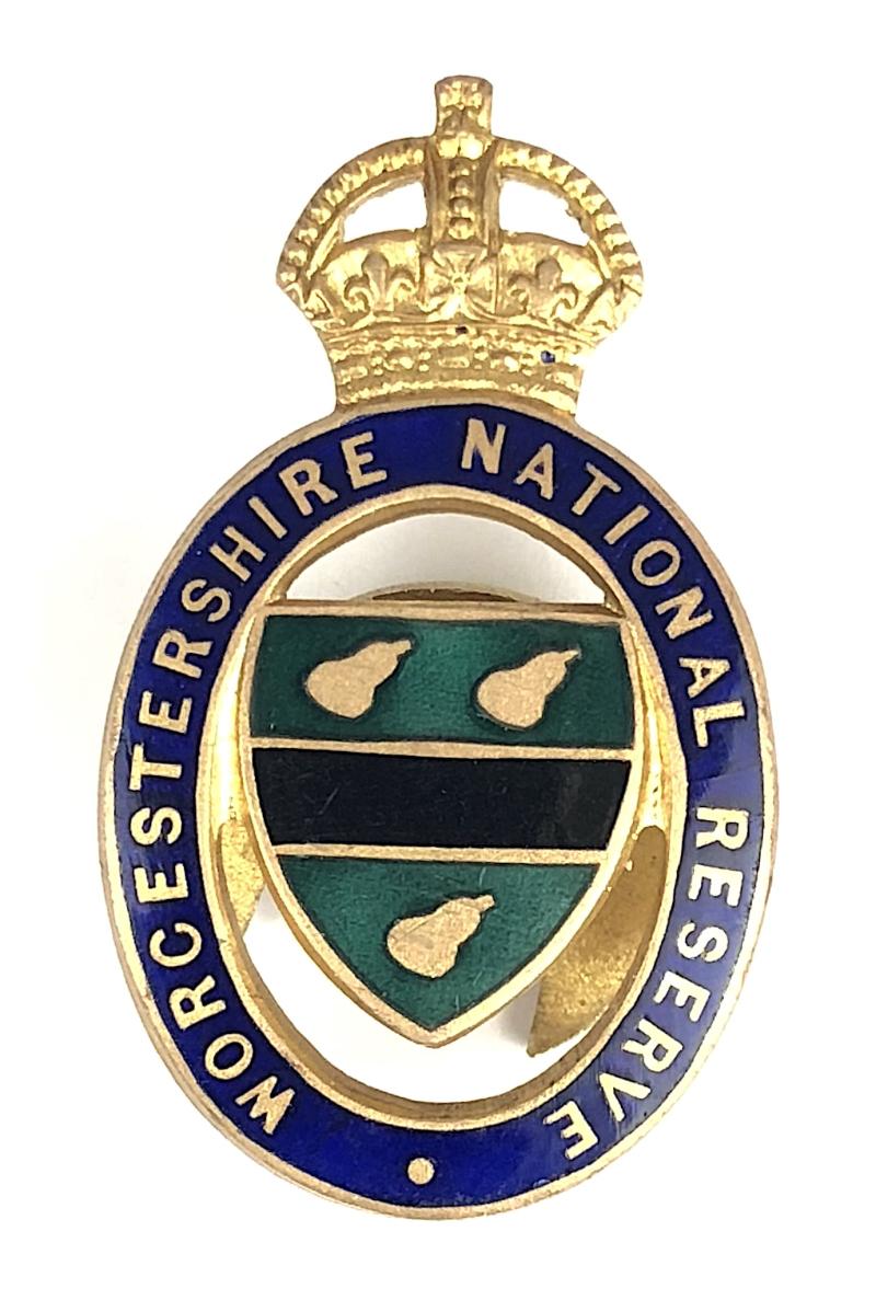 WW1 Worcestershire National Reserve home front badge
