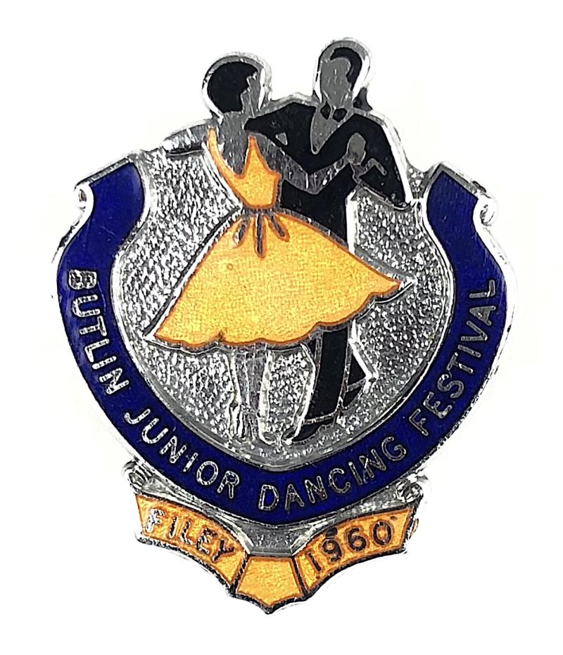 Butlin Filey 1960 Junior Dancing Festival badge