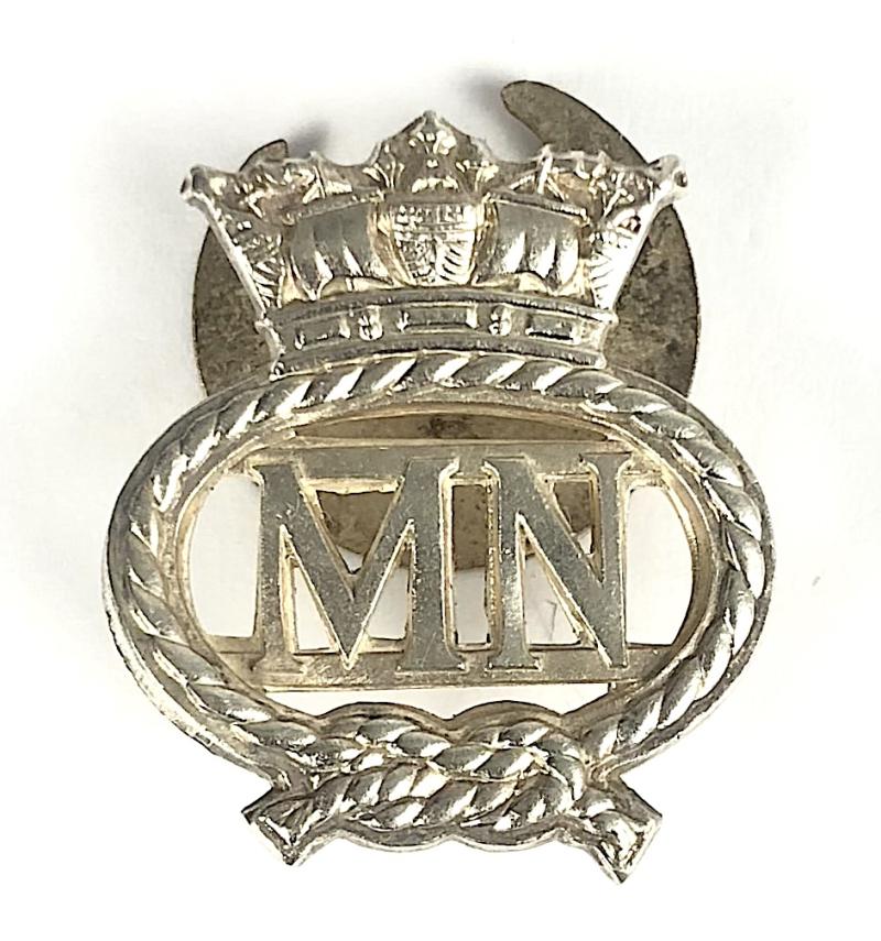Merchant Navy official issue MN war service silver badge