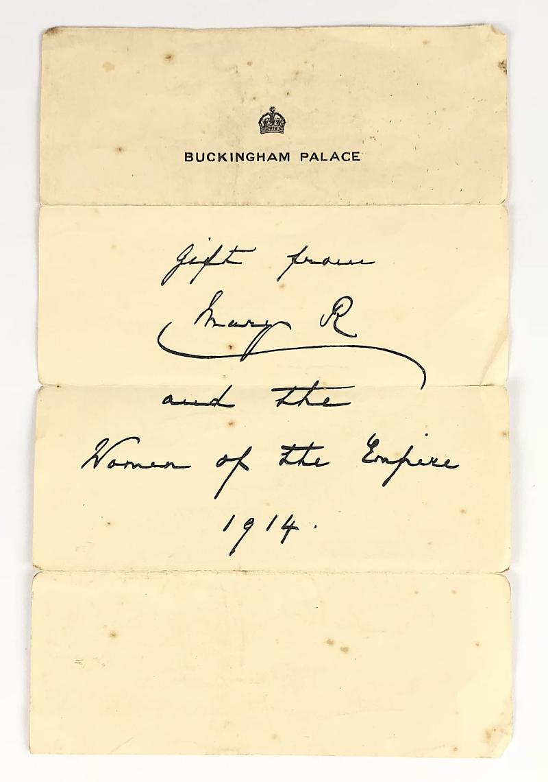 Princess Mary and the Women of the Empire 1914 Comforts Fund Buckingham Palace Letter