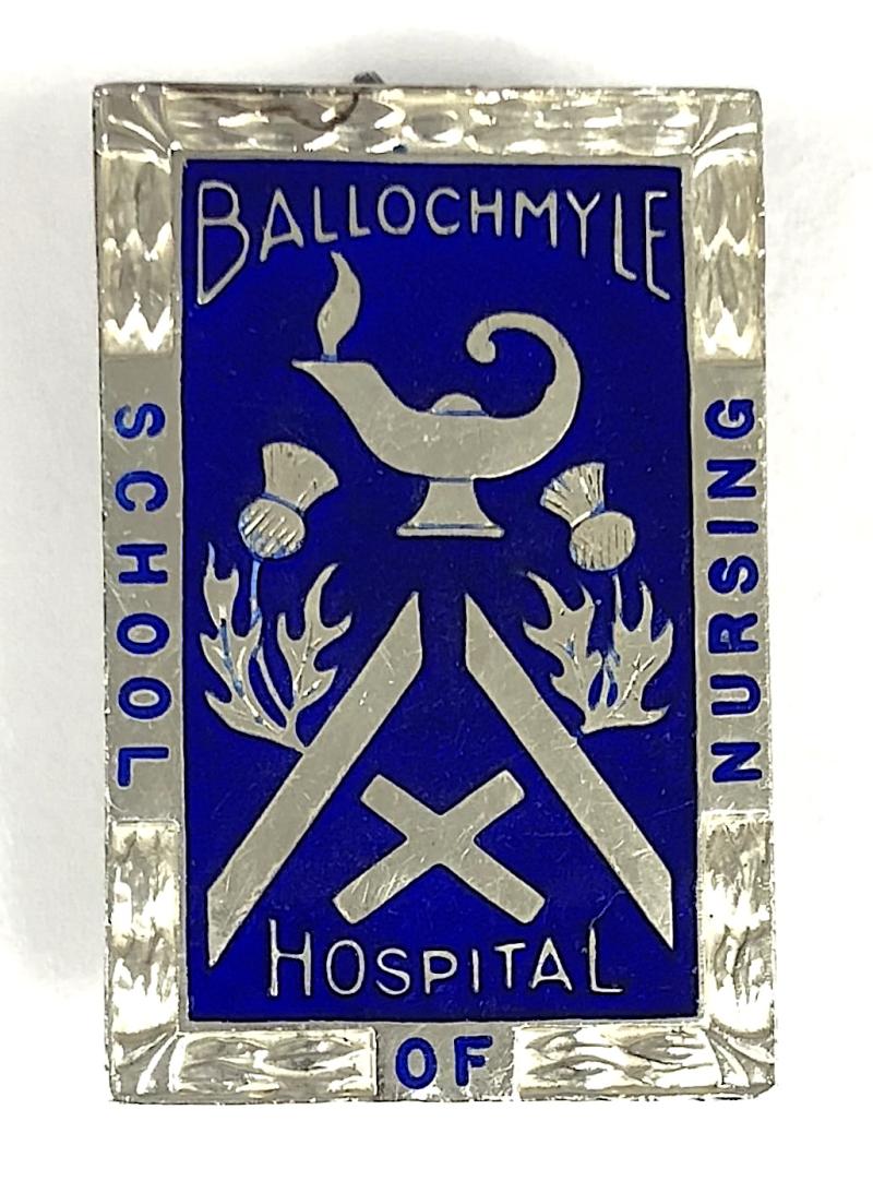 Ballochmyle Hospital School of Nursing Silver Badge Ayrshire Scotland