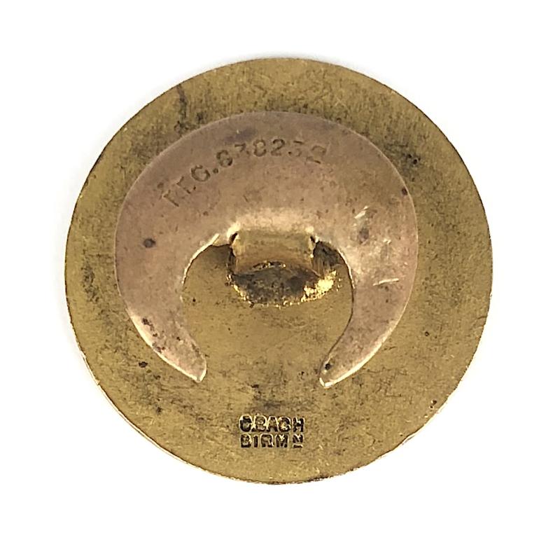 R A Dyson & Co 1915 On War Service Badge Liverpool