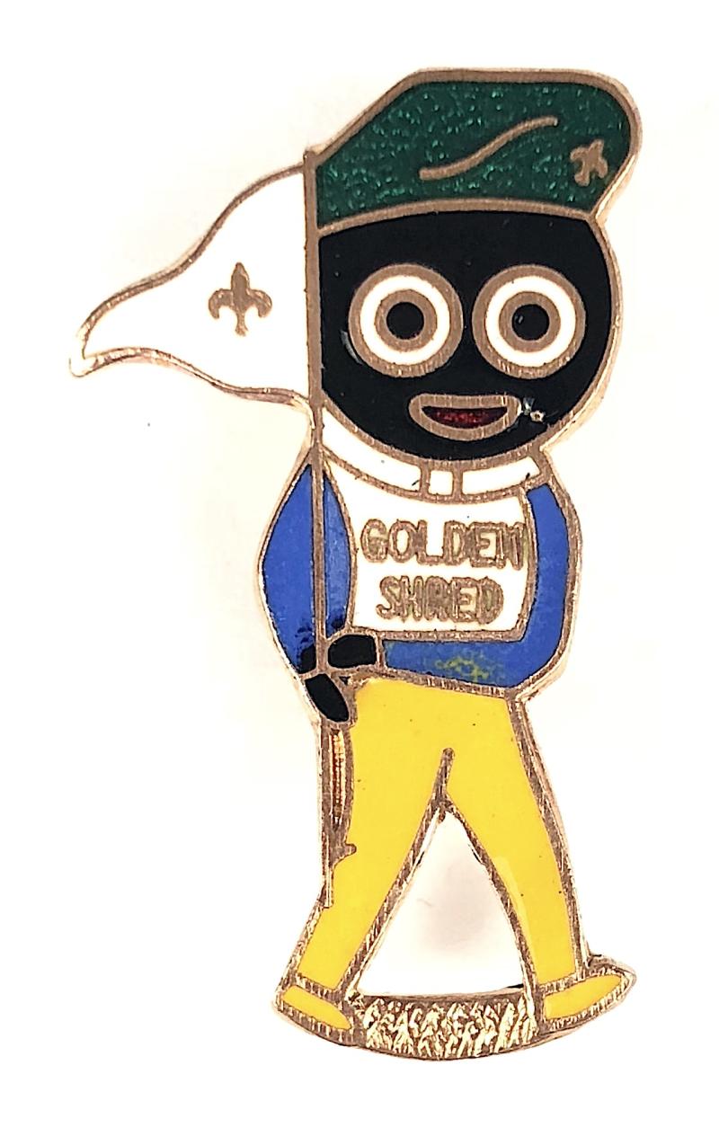 Robertsons Golly Scout green beret badge c1968 R.E.V.Gomm