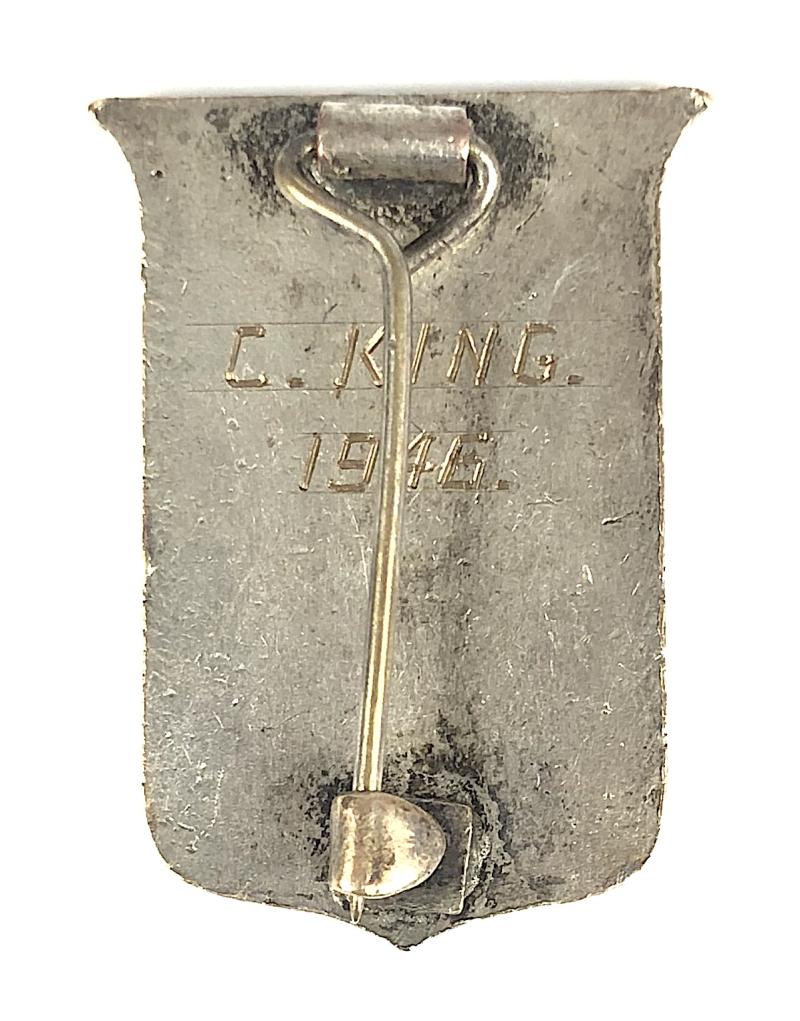 Institute of Almoners hospital union named badge