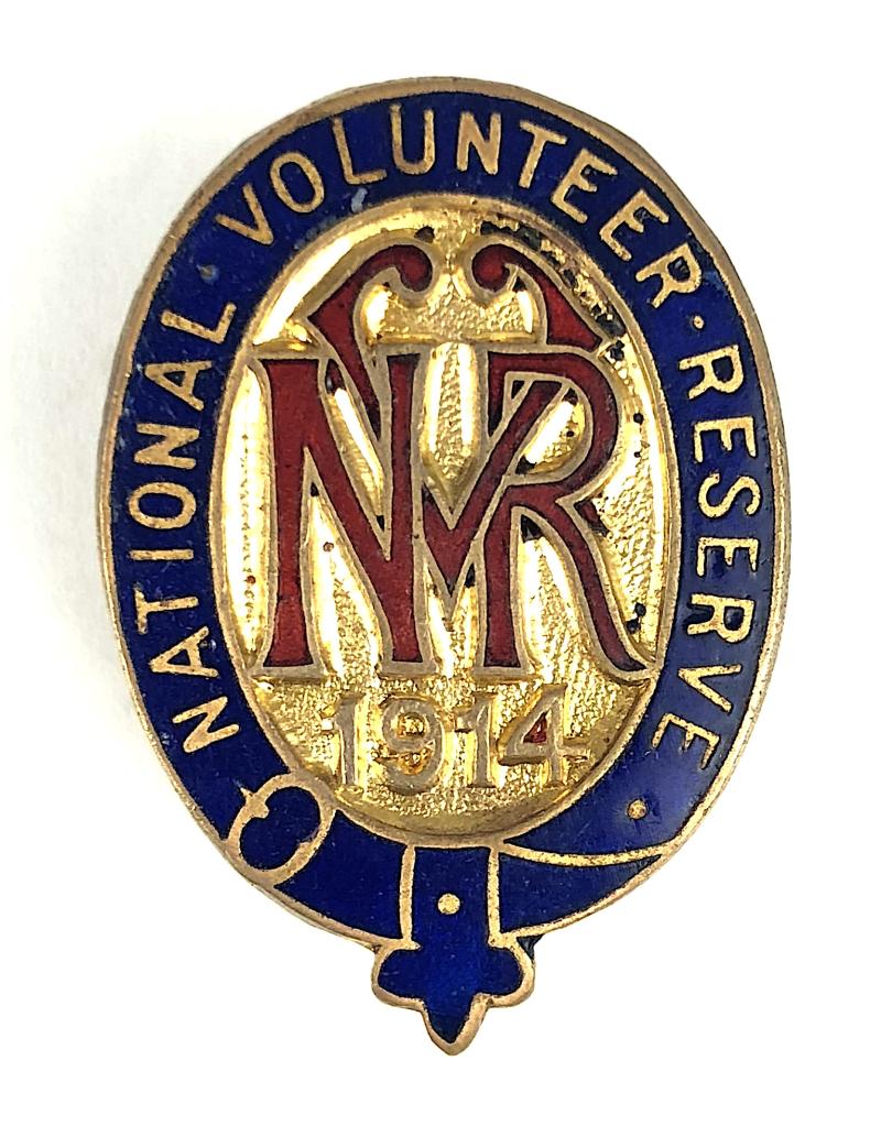 1914 National Volunteer Reserve emergency force badge