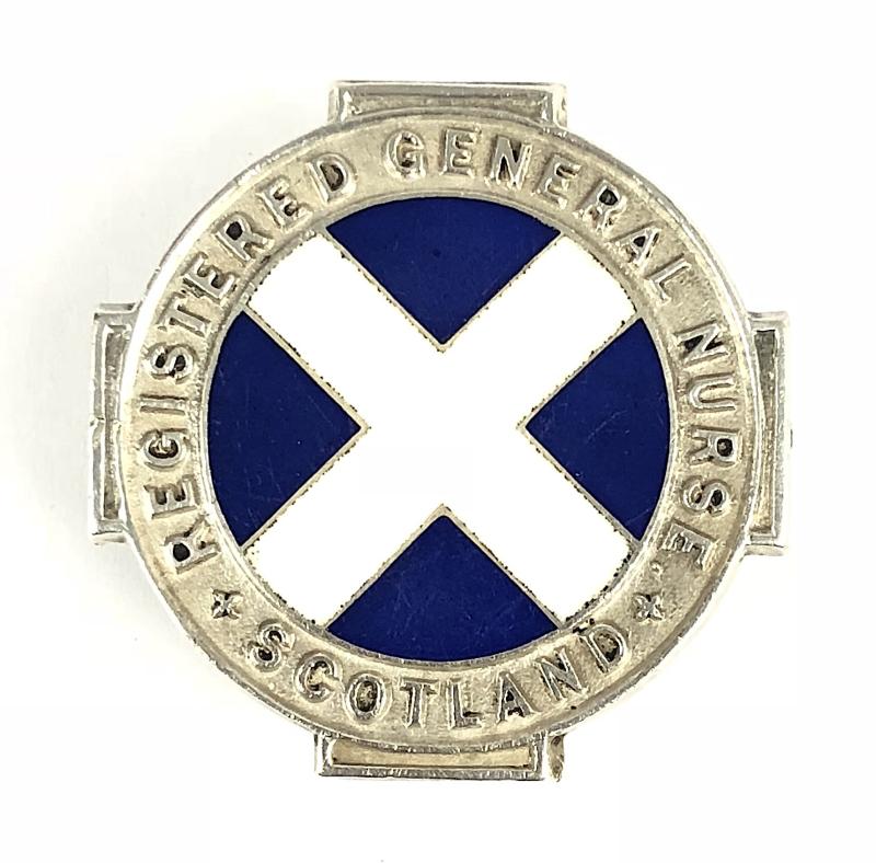 Registered General Nurse Scotland 1930 Hm Silver RGN Badge