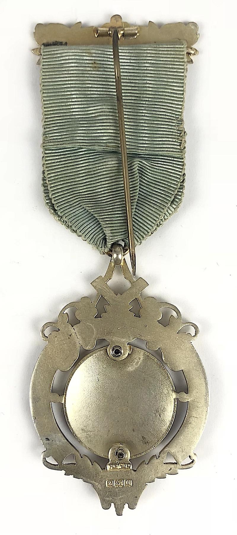 Masonic Venerable Bede Lodge No 4091 Silver & Enamel Jewel