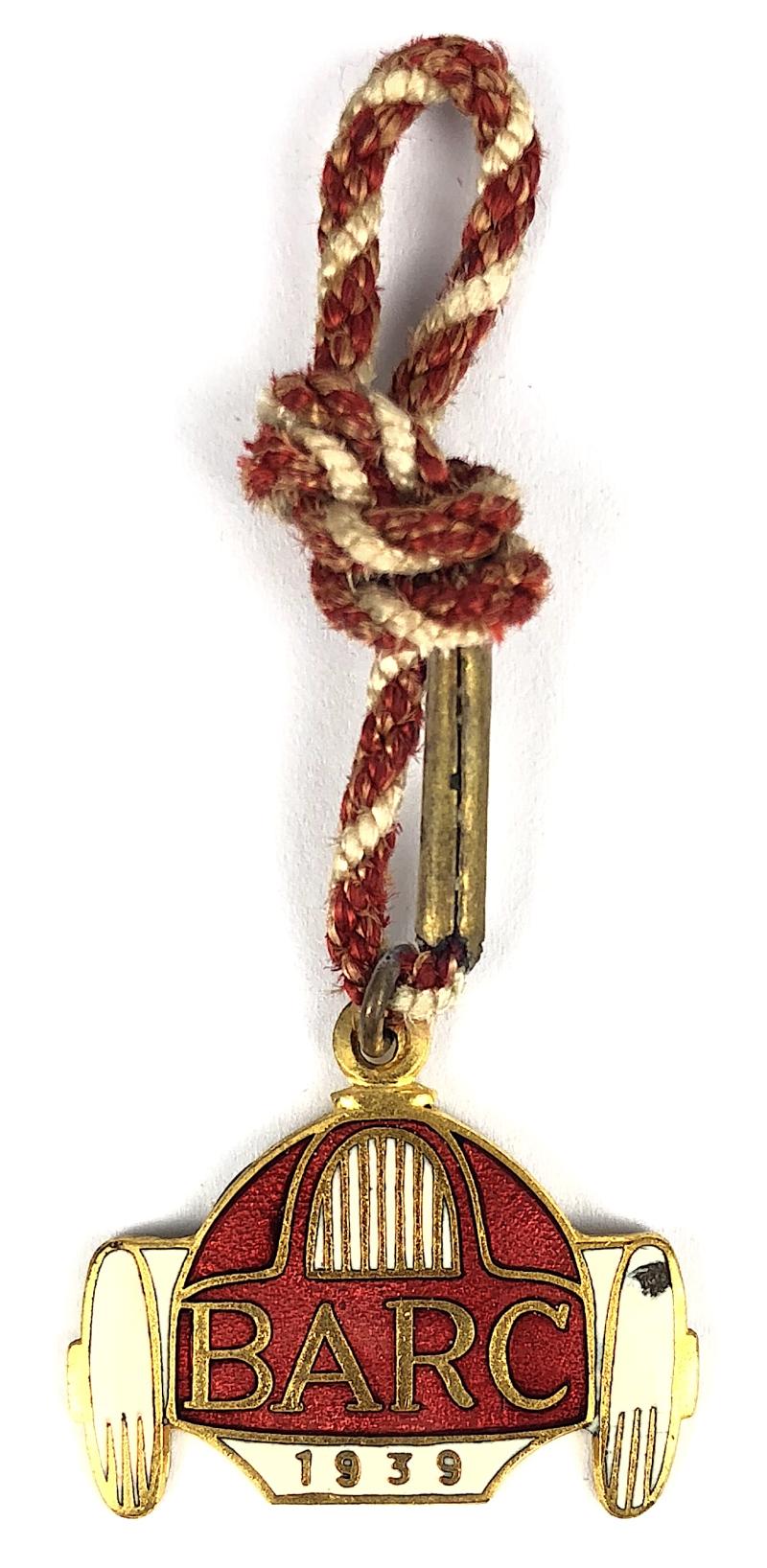 Brooklands Automobile Racing Club BARC 1939 gentlemans membership badge